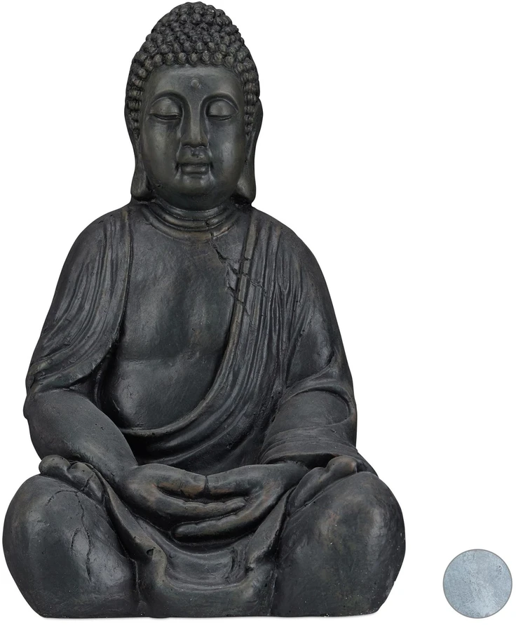 Relaxdays Budos figūrėlė iš keramikos 50 cm