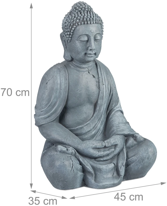Relaxdays Budos figūrėlė, keramika, 70 cm