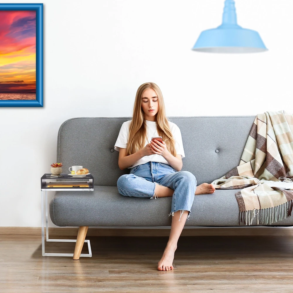 Relaxdays C formos šoninis staliukas