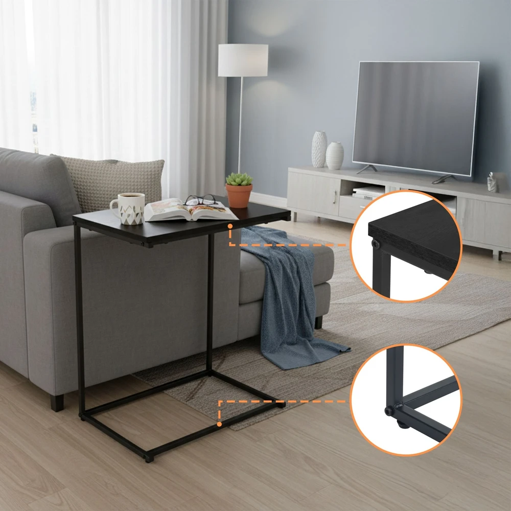 Relaxdays C formos šoninis staliukas