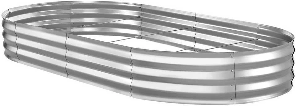 VEVOR Cinkuota pakelta daržo lova 240 x 120 x 30 cm