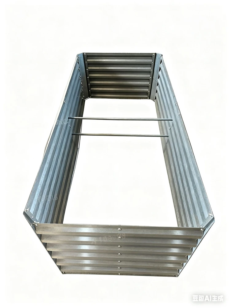 Relaxdays Pakelta lysvė, 100x100x30 cm, sidabrinė, metalas