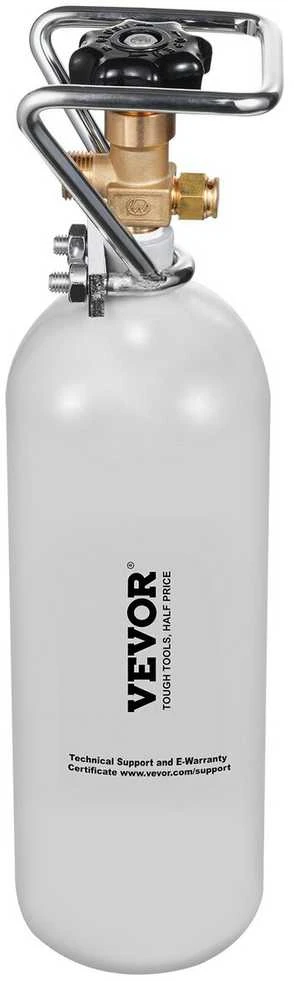 VEVOR CO2 balionas su DIN477 vožtuvu, 2kg