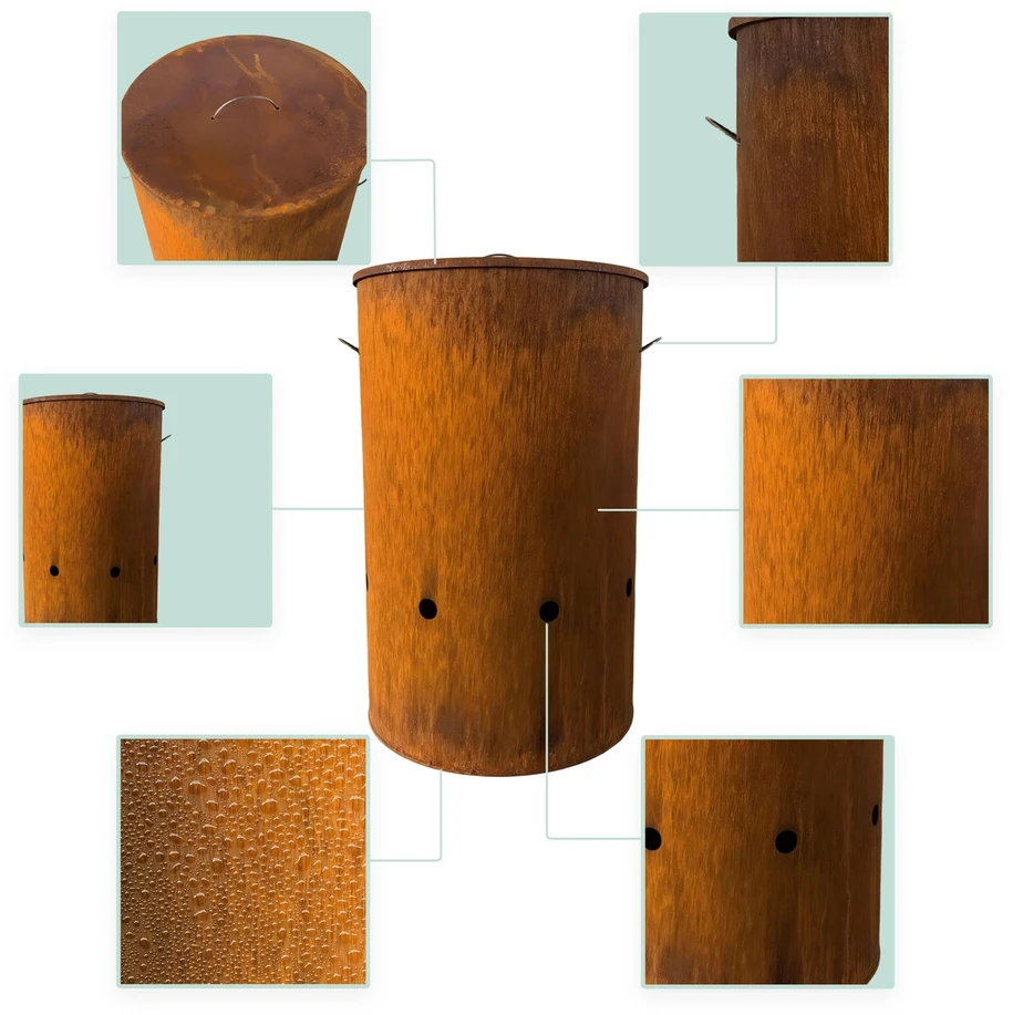 Relaxdays Corten plieno ugnies statinė