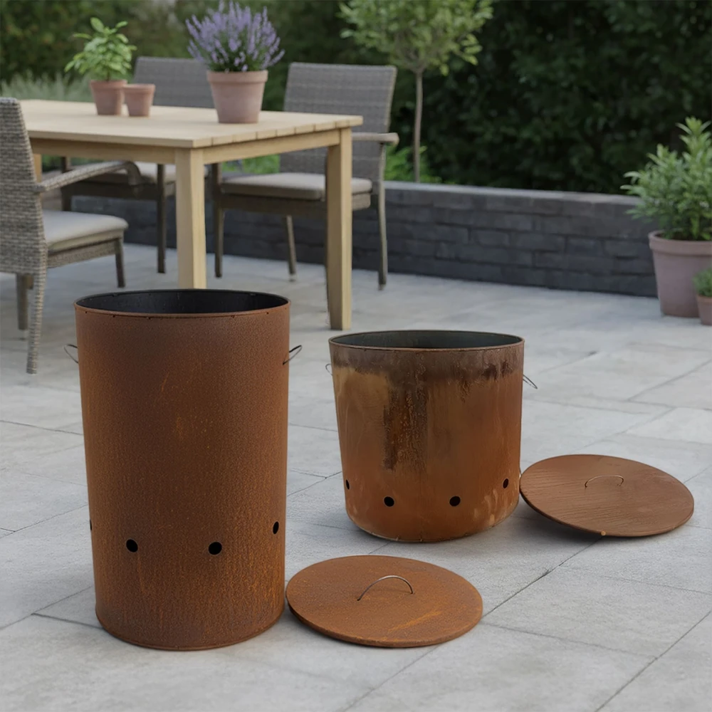 Relaxdays Corten plieno ugnies statinė