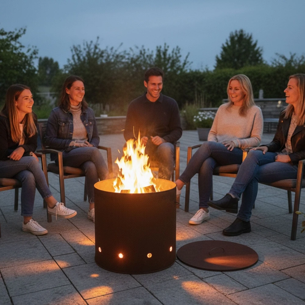 Relaxdays Corten plieno ugnies statinė