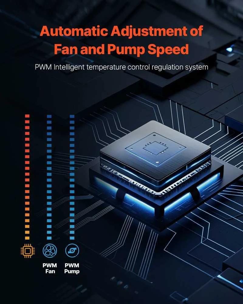 Vevor CPU skysčio aušintuvas su ARGB apšvietimu