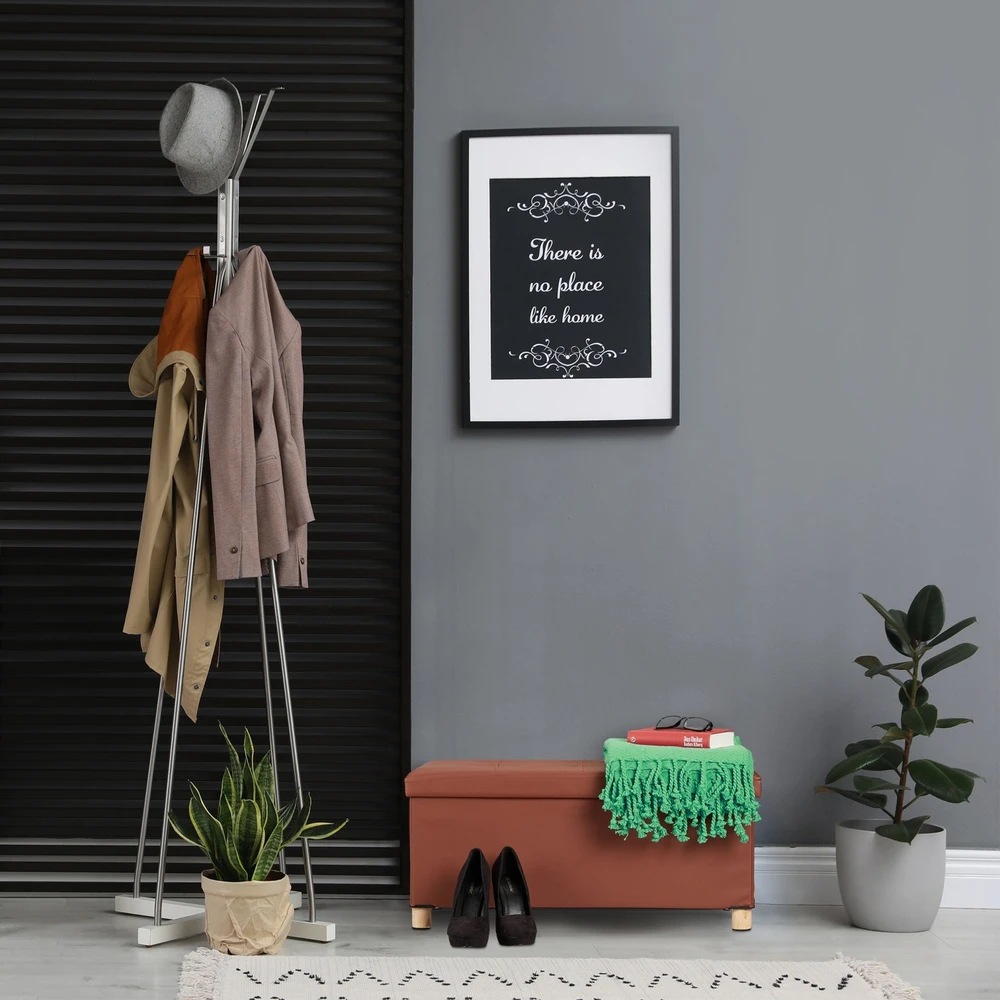 Relaxdays Daiktadėžė-suoliukas su medinėmis kojelėmis