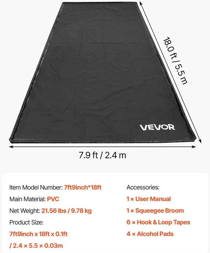 Vevor Danga grindims 2,4 x 5,5 m garažui