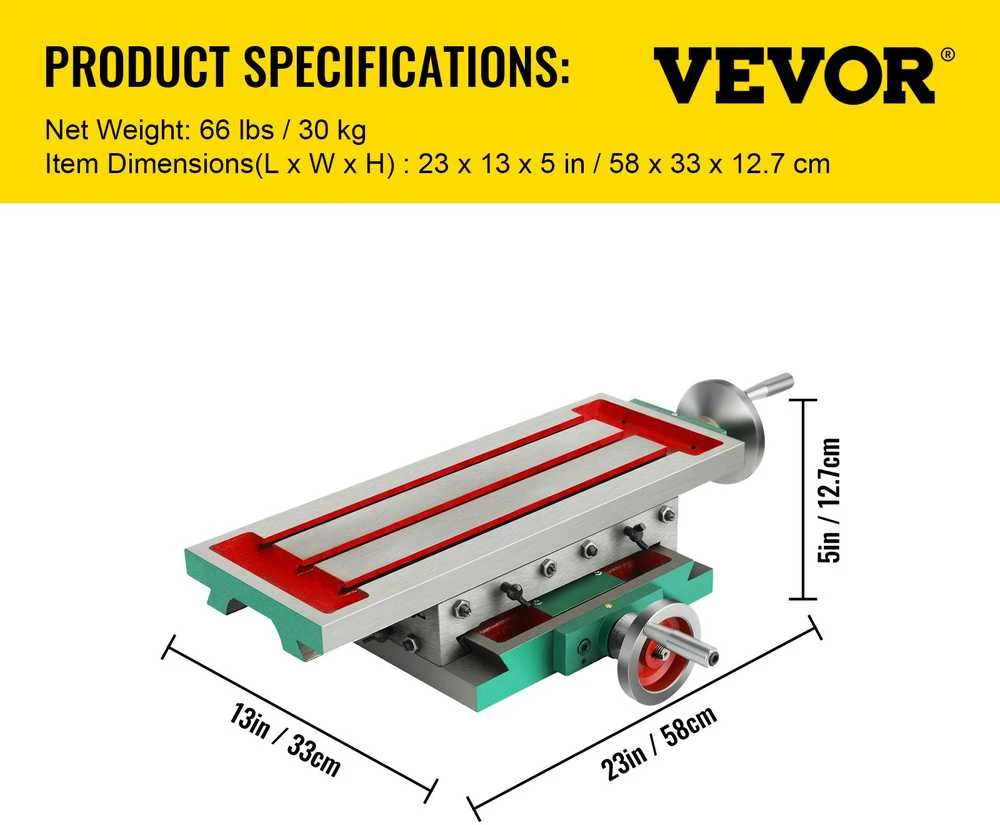 VEVOR Daugiafunkcinis frezavimo stalas 45x17 cm