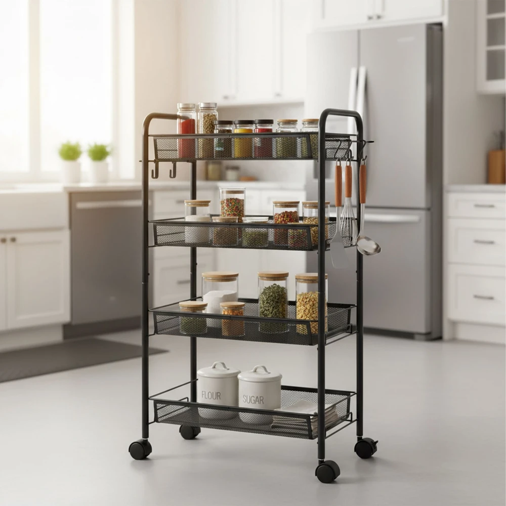 Relaxdays Daugiapakopis tinklinis vežimėlis