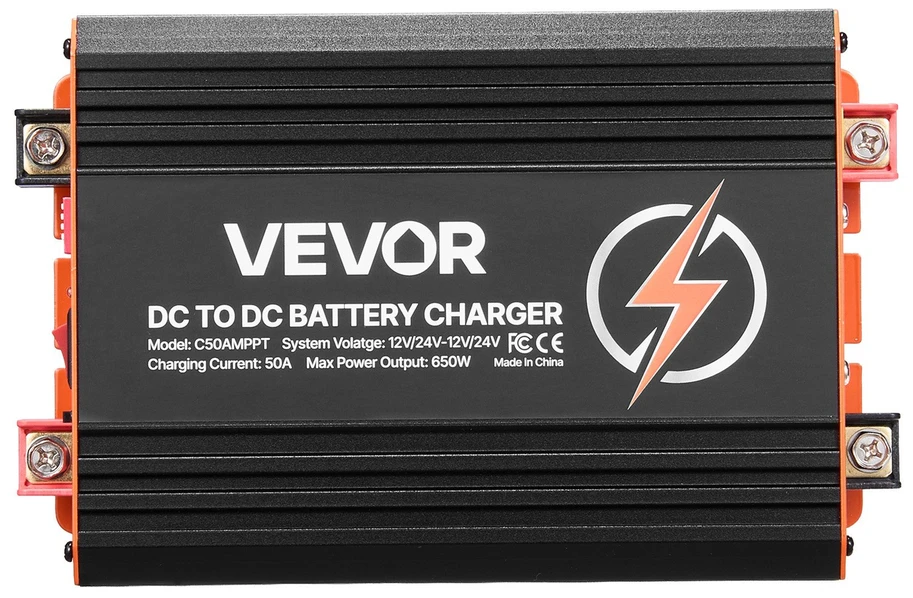 VEVOR DC į DC įkroviklis su MPPT, 650W, 50A
