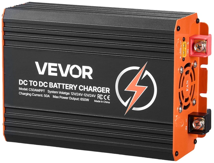 VEVOR DC į DC įkroviklis su MPPT, 650W, 50A