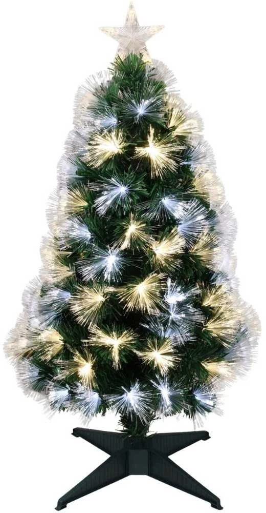 Christmas Decoration Dekoratyvinė LED eglutė su šviesolaidžiais 90 cm
