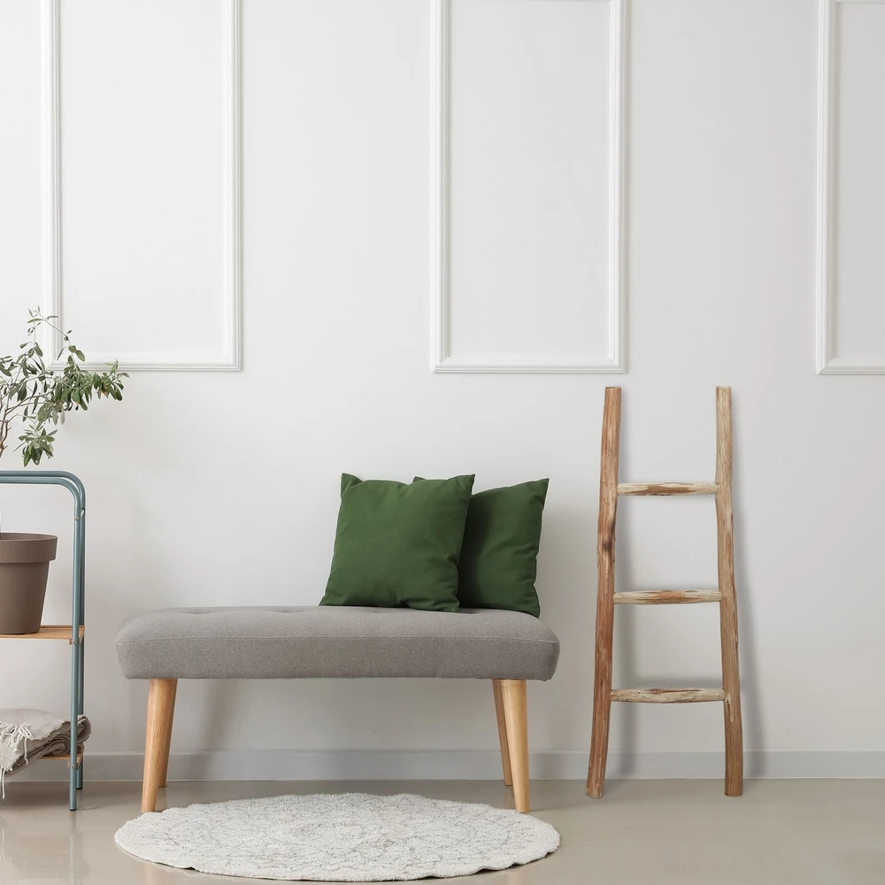 Relaxdays Dekoratyvinės kopėčios iš kaštono medienos L