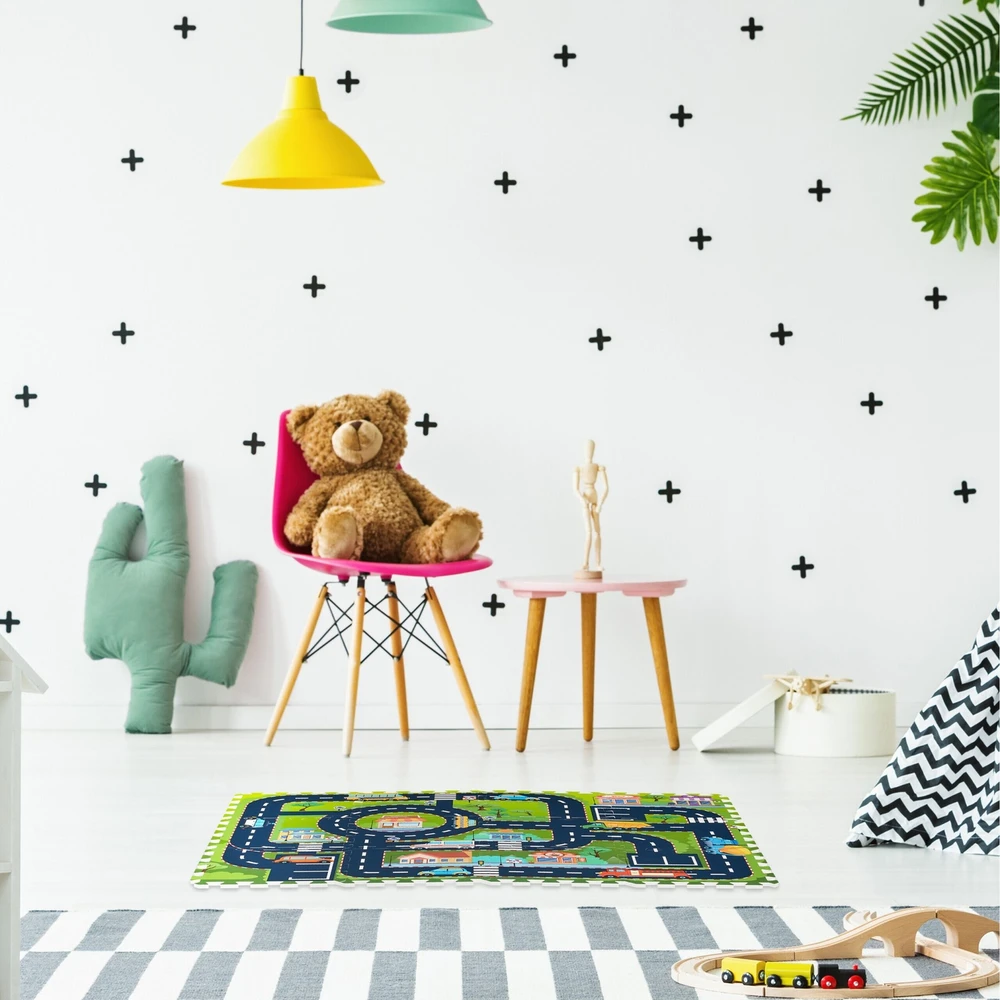 Relaxdays Dėlionės kilimėlis miesto žemėlapis