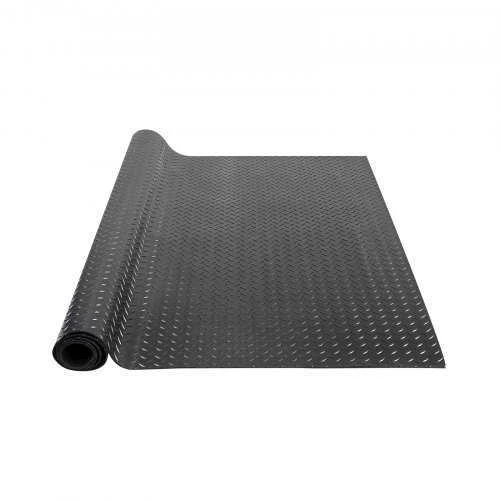 Vevor Diamond tipo guminė grindų danga, 3 mm, juoda