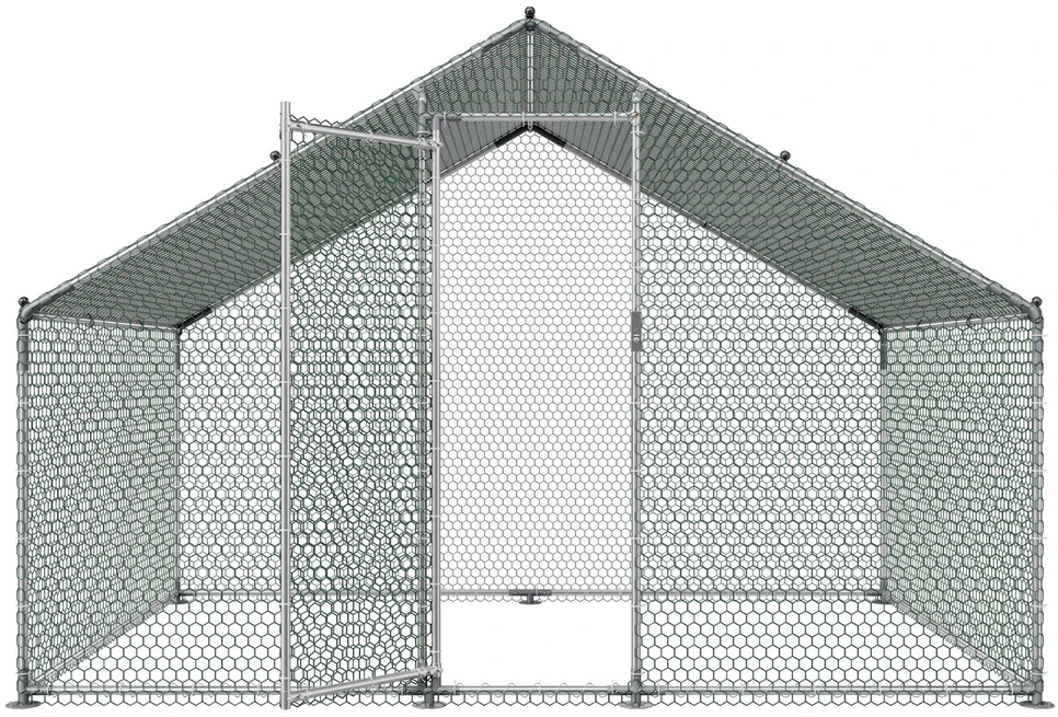 Vevor Didelė metalinė vištidė, 3 x 2 x 2 m