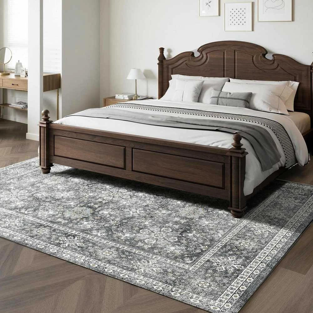 VEVOR Didelis kilimas 243 x 305 cm pilkas