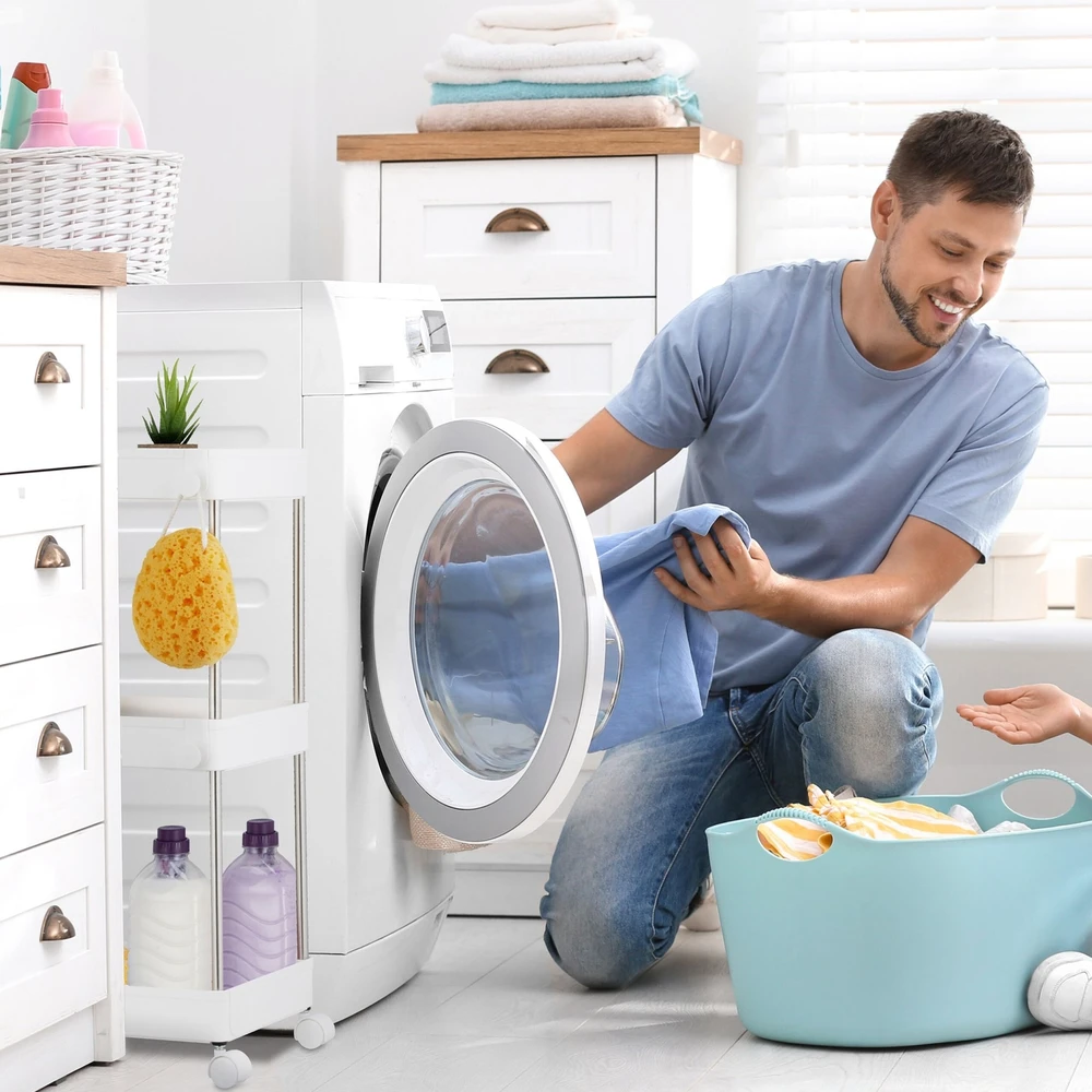 Relaxdays Didelis nišinis vežimėlis baltos spalvos