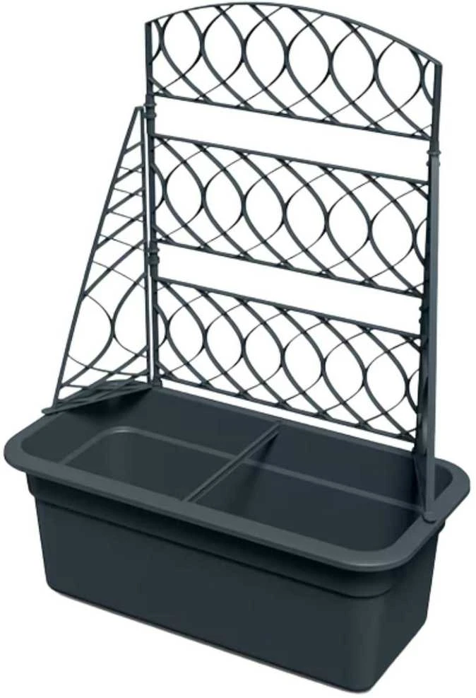 Prosperplast Donica su pergola Bloma antracitas