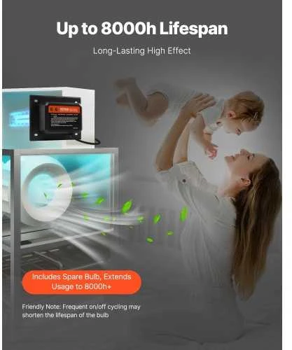 VEVOR Dujotiekio UV oro valytuvas