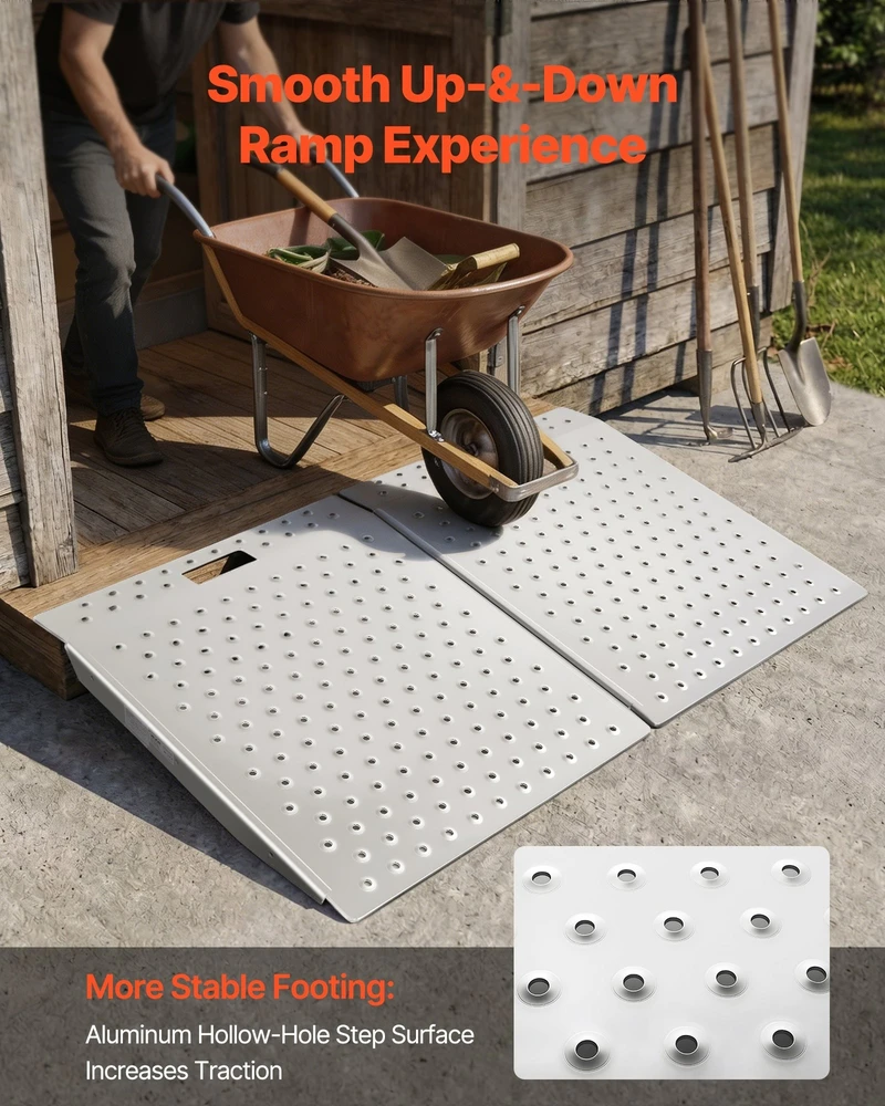 VEVOR Durų slenksčio rampa, 750 x 617 mm