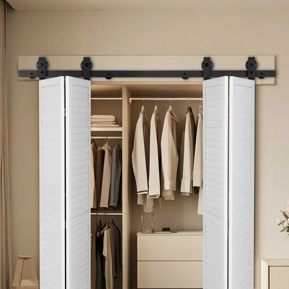 VEVOR dvejų poslinkių tvarkingų durų bėgių sistema 152 cm