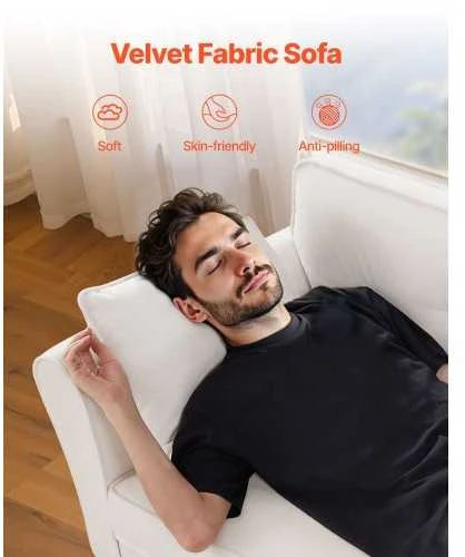 VEVOR Dviejų vietų sofa iš veliūro audinio