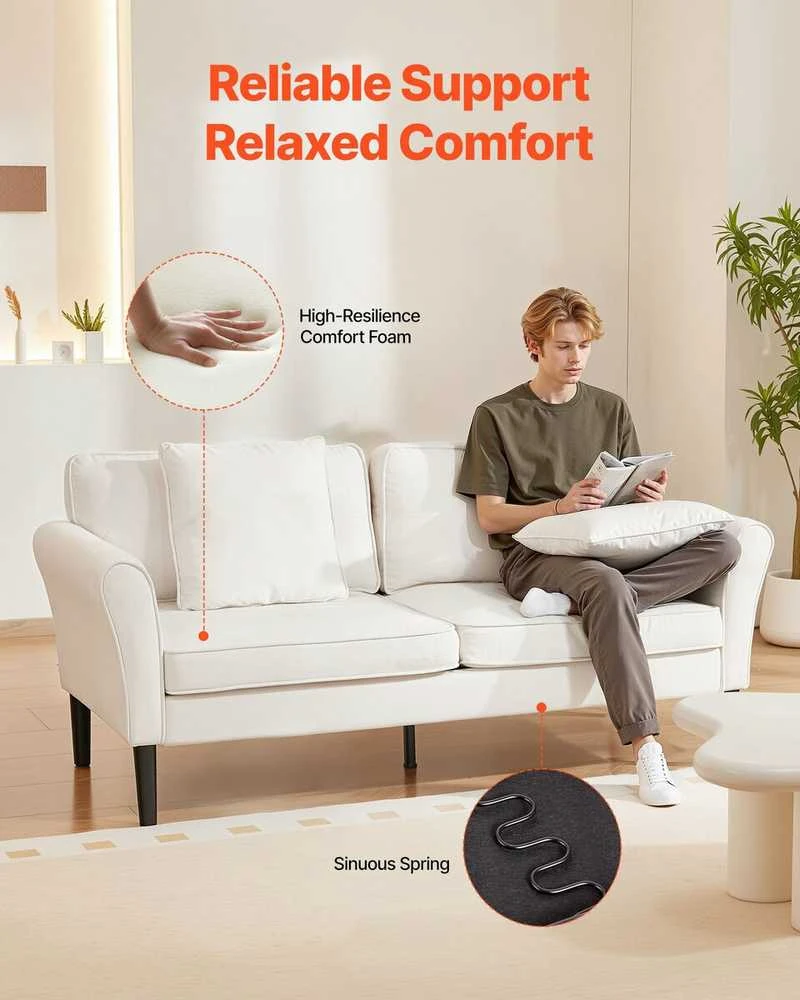 VEVOR Dviejų vietų sofa iš veliūro audinio