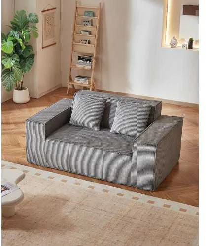 VEVOR Dviejų vietų šviesiai pilkas sofa be surinkimo