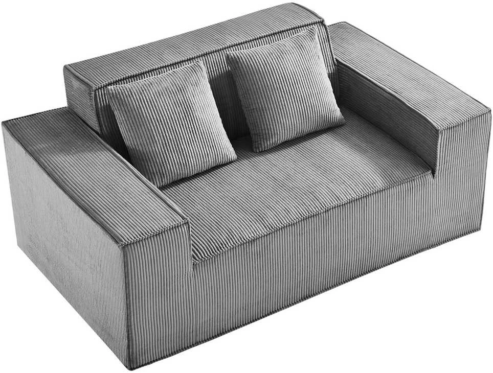 VEVOR Dviejų vietų šviesiai pilkas sofa be surinkimo