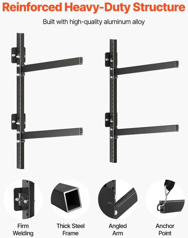 VEVOR Dvivietis kajakų laikymo stovas