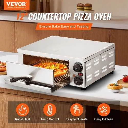 VEVOR Elektrinė stalviršio picos krosnelė 1500W