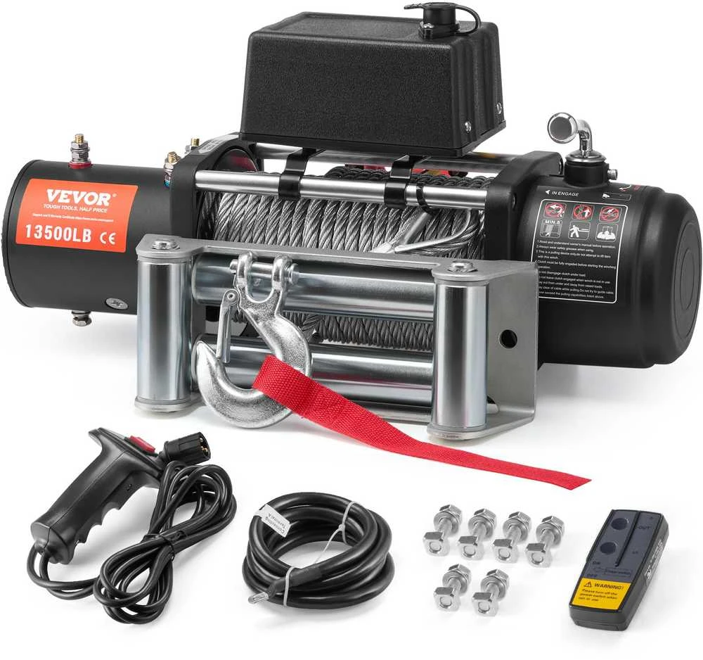 VEVOR Elektrinė gervė sunkvežimiui 6123 kg plieninė IP65
