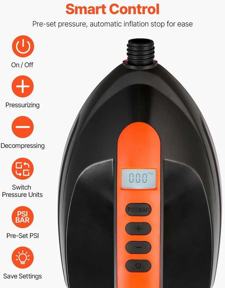 VEVOR Elektrinė irklentės pompa su 12V jungtimi