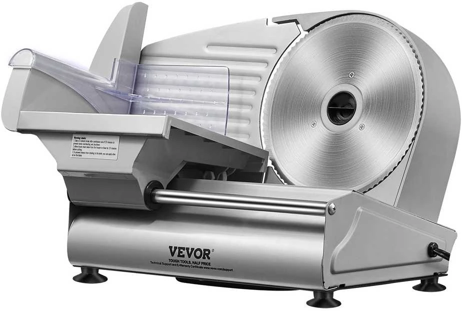 VEVOR Elektrinė mėsos pjaustyklė 180W su reguliuojamu storumu