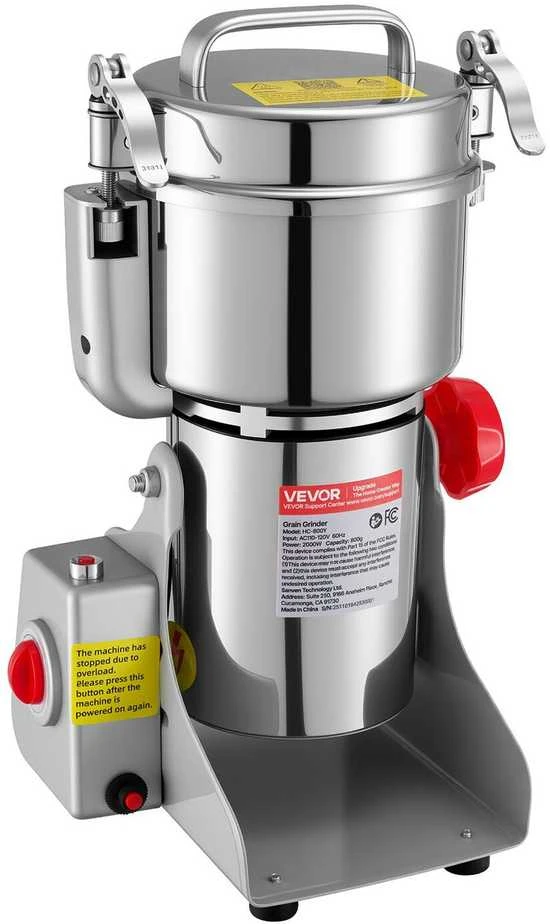 VEVOR Elektrinė pramoninė grūdų malūnėlis 800g