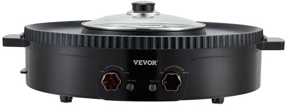Vevor Elektrinis grilis ir hotpot 1800W 2-in-1
