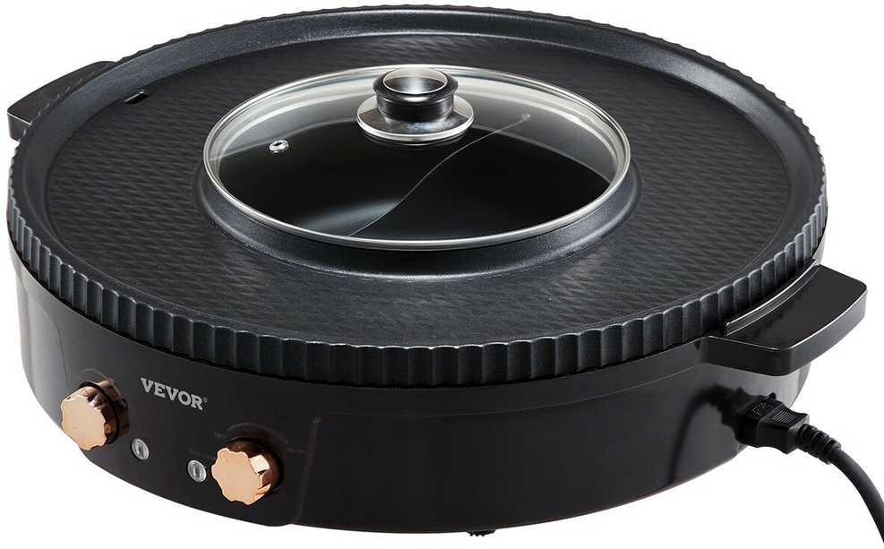 Vevor Elektrinis grilis ir hotpot 1800W 2-in-1