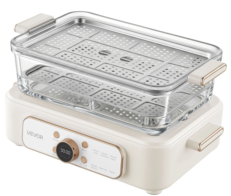 VEVOR Elektrinis maisto garintuvas 6 l su stiklu
