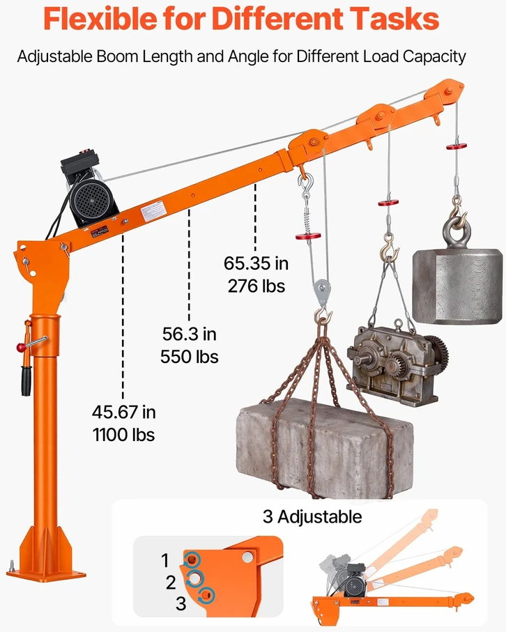 Elektrinis pikapo kranas 499 kg