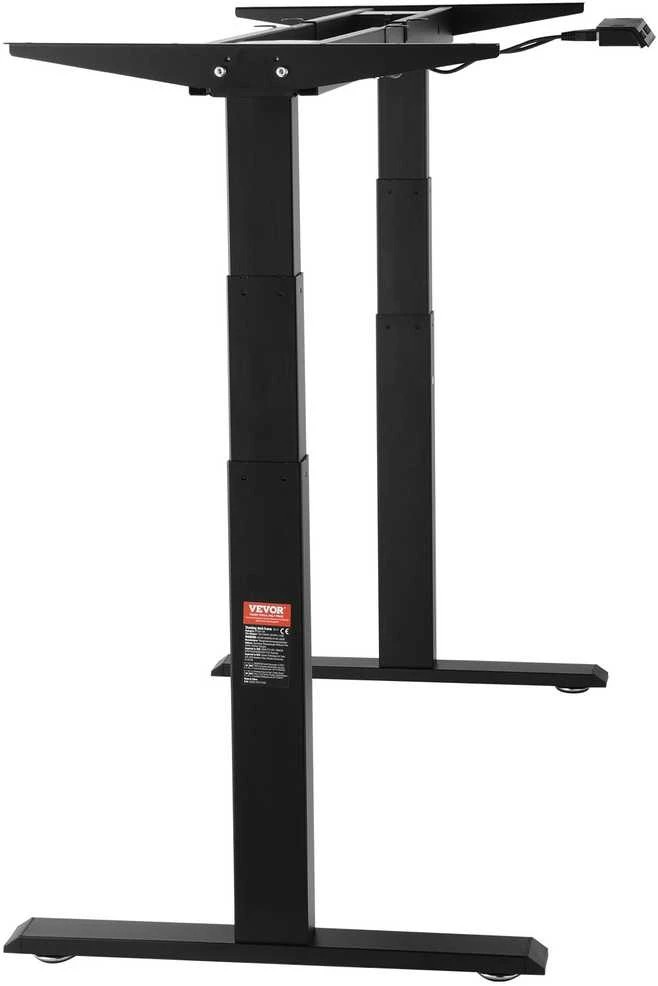 VEVOR Elektrinis reguliuojamas stalo rėmas 65-129 cm H juodas