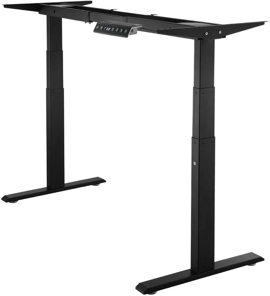 VEVOR Elektrinis reguliuojamas stalo rėmas 65-129 cm H juodas