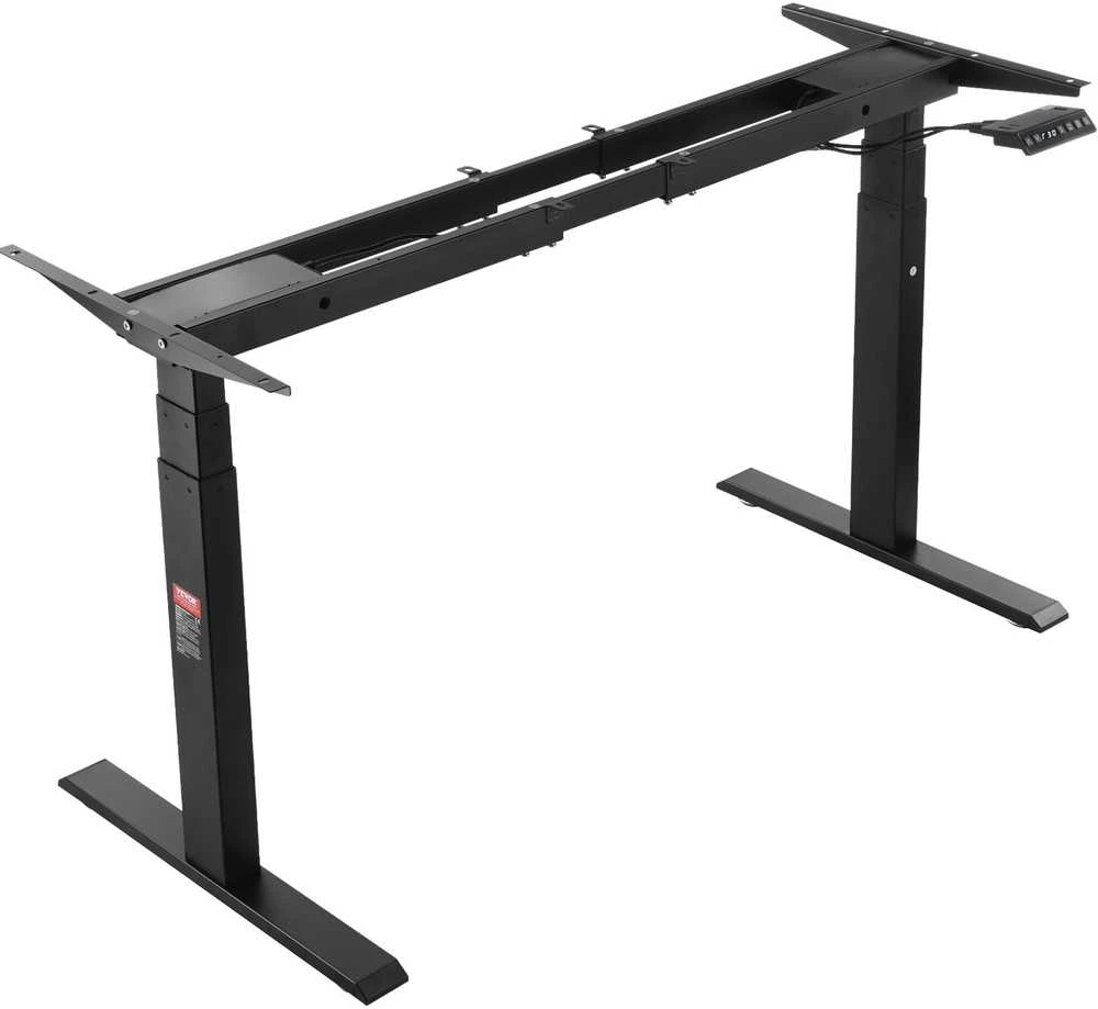 VEVOR Elektrinis reguliuojamas stalo rėmas 65-129 cm H juodas