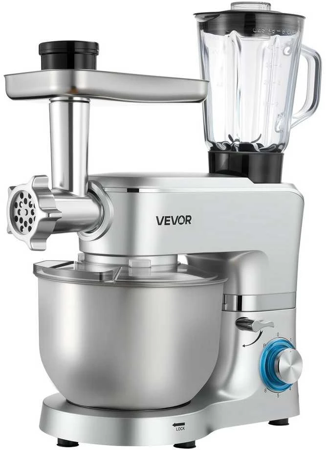 Plakiklis VEVOR Elektrinis virtuvės mikseris 6 L talpos