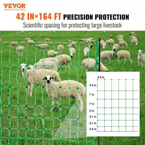 VEVOR Elektrinės tvoros tinklas 106 cm x 50 m