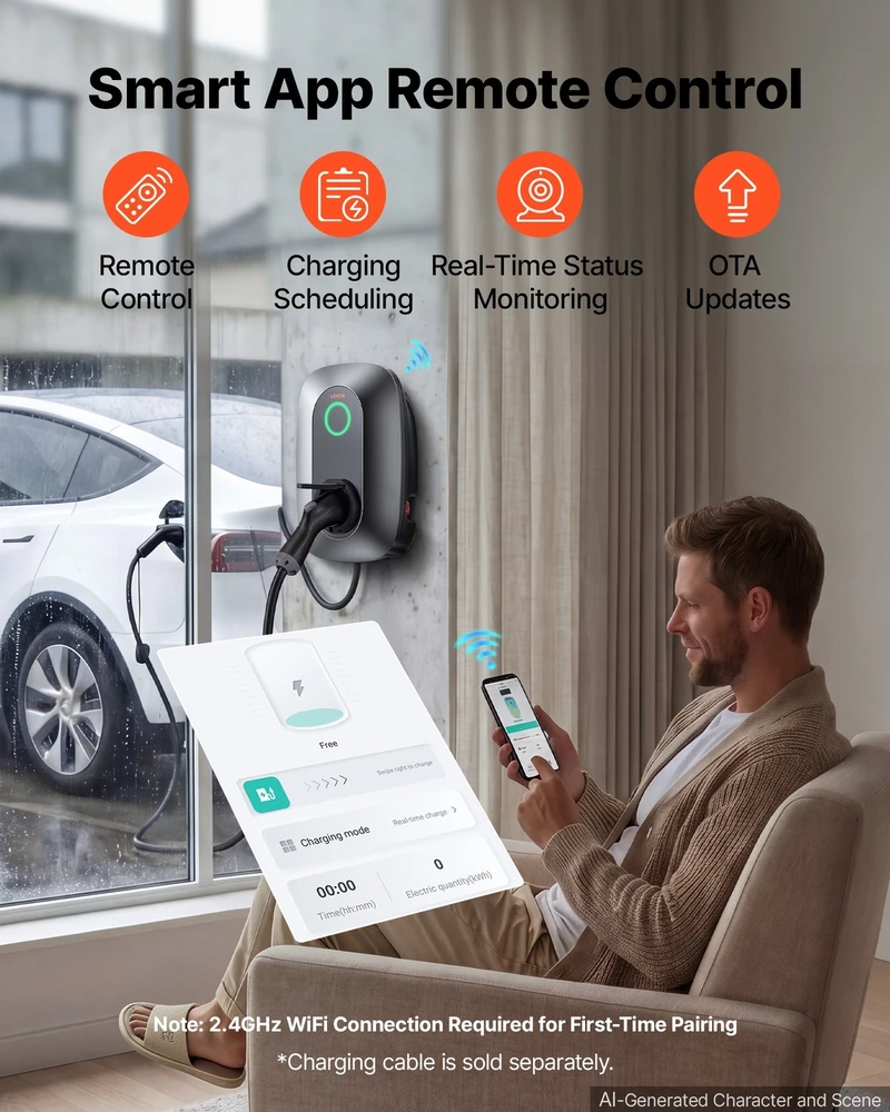 VEVOR Elektromobilio įkrovimo stotelė 11 kW