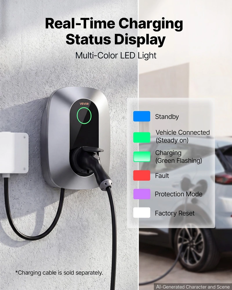 VEVOR Elektromobilio įkrovimo stotelė 11 kW