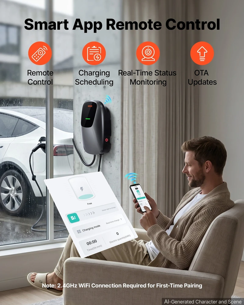 VEVOR Elektromobilio įkrovimo stotelė 11 kW